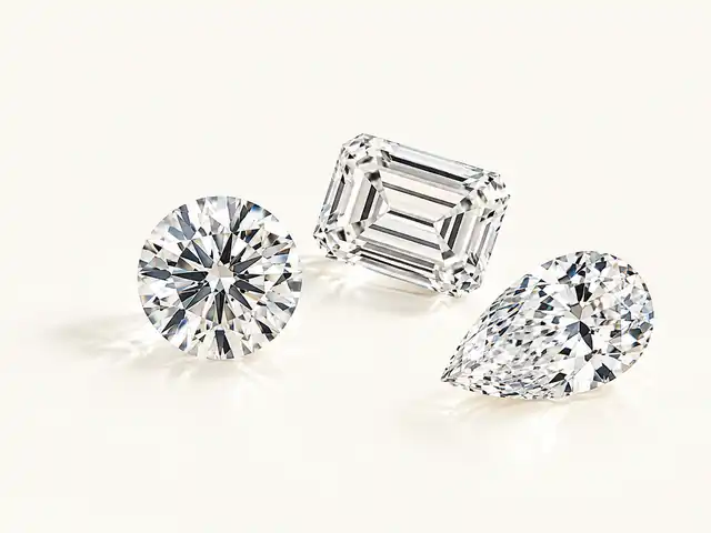 Hand-selected round, emerald-cut and pear-shaped loose diamonds at Eternity Diamonds